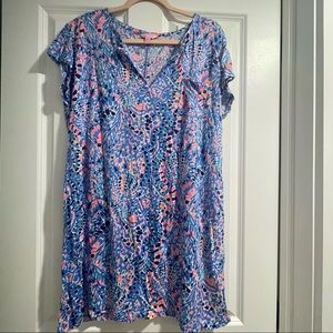 Lily Pulitzer Dual Cap Sleeve Dress Size Large